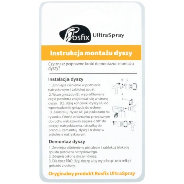 Krāsošanas sprausla Rosfix Ultra Spray 319 – Smidz