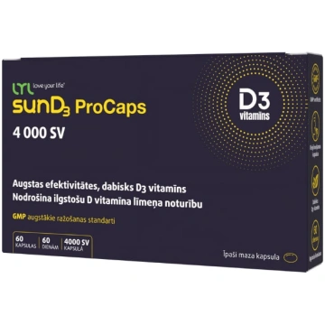 LYL sunD3 ProCaps 4000 SV, kapsulas, N60