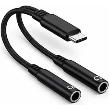 Mizi USB C auf Dual 3,5 mm Kopfhörer-Splitter, 2-P