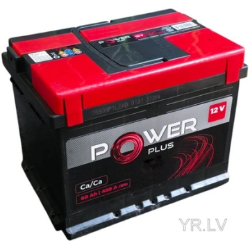 Akumulators 60AH 480A 12V Power Plus