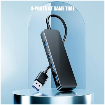 Ultra Slim 4-Portu USB 3.0 Hub, SuperSpeed Datu Pā