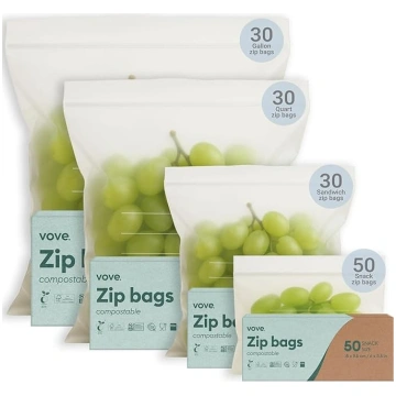 Vove | augu kompostējami Zip Lock maisiņi | 100 ma