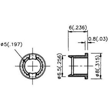 MOUNTING CLIP FOR LED 5mm (1pc) | CLIP5/1 | 541032
