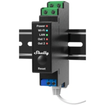 Shelly Pro 2PM electrical relay Black 2 Shelly Pro