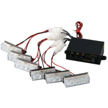 18 LED Bākuguns Restē Balta SM3033-6W