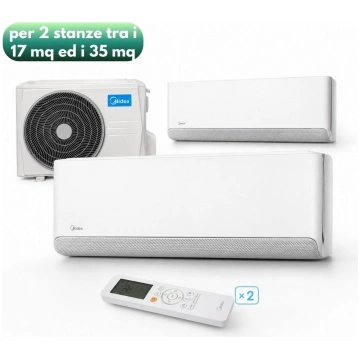Midea Breezeless E Dual Split 5,28 kW 9.000 + 18.0