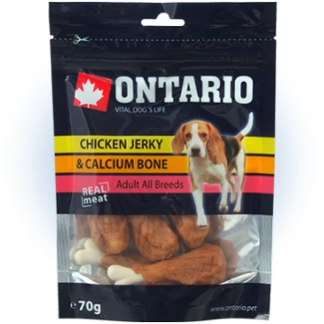 Ontario Chicken Jerky and Calcium Bone 70 g