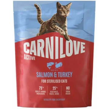 Sausā kaķu barība Carnilove Active Salmon & Turkey