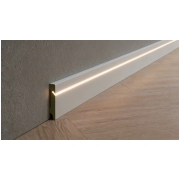 Polistirola grīdlīste LED lentei, 2400x100x19mm