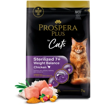 Barība kaķiem – Prospera Plus Sterilized 7+ Chicke