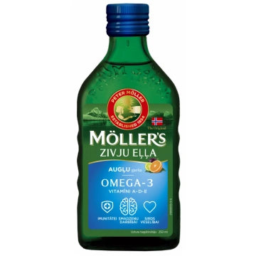 MOLLERS zivju eļļa (augļu garša), 250 ml