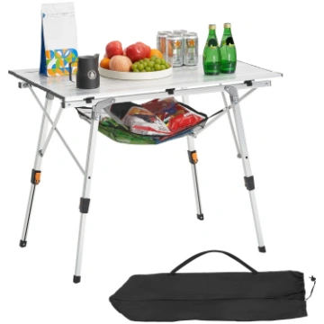 VEVOR VEVOR Folding Camping Table, Portable Roll U