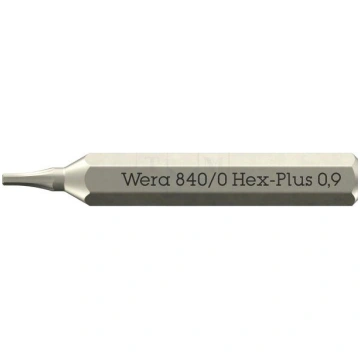 Screwdriver bit | Hex Plus key | HEX 0.9mm | 840/0