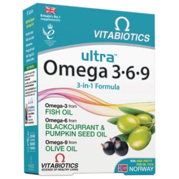 Uztura bagātinātājs Ultra Omega-3-6-9 kapsulas, N6