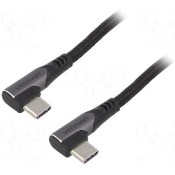 Cable | USB 2.0 | USB C angled plug,both sides | 2