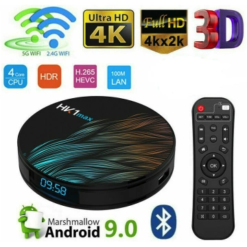 SMART TV BOX ANDROID 9.0 IPTV 4K FULL HD 1080P 4GB