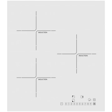 Schlosser, platums 45 cm, bez rāmja, balta - Iebūv
