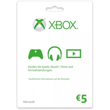 Dāvanu karte Microsoft Carte XBOX Live 5€