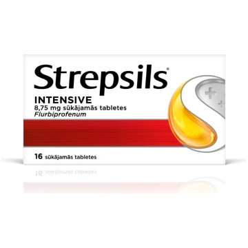 STREPSILS Intensive 8,75mg sūkājamās tabletes N16