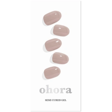 OHORA Semi Cured Gel Nail Strips N Cream Beige 30p