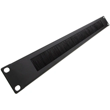Rack brush panel 19"", 1U, black № 008852