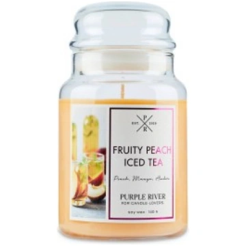 Aromātiskā Svece Fruity Peach Iced Tea Purple Rive