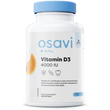 Osavi D3 vitamīns, 4000IU - 120 kapsulas