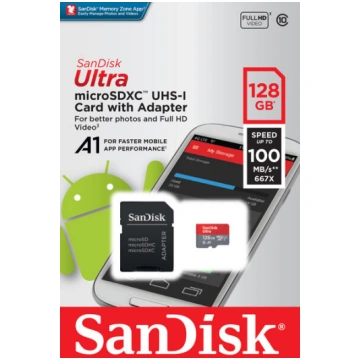 Atmiņas karte telefonam SanDisk Ultra 128GB MicroS