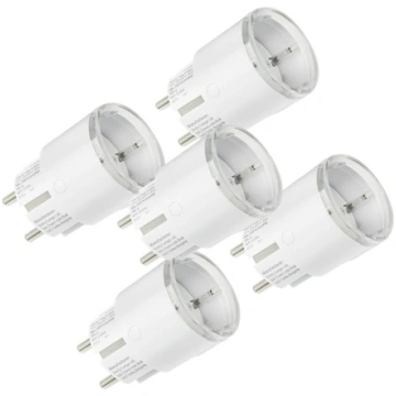 Set of 5 Shelly Plug S MTR Gen3 12A smart outlets 