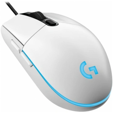 LOGITECH G102 LIGHTSYNC Gaming Mouse - WHITE - EER
