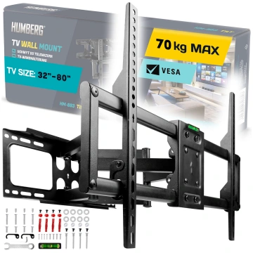Humberg 588100 TV sienas stiprinājums 32-80 collām