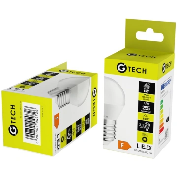 G-TECH LED B45C Spuldze E27, 3W, 255 Lm, 3000K