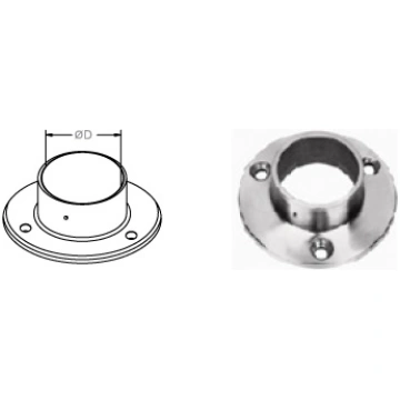 Roktura D42,4 mm sienas flancis