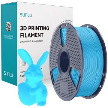 Filament Sunlu PLA Glow In The Dark (niebieski)