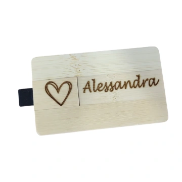 Chiavetta USB 16GB in Bamboo Personalizzabile con 