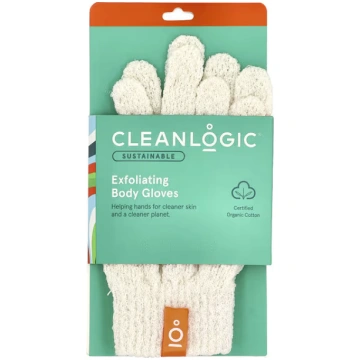 Cleanlogic, Sustainable, Exfoliating Body Gloves, 