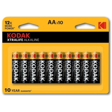 Kodak XTRALIFE sārma AA baterijas, 10 gab