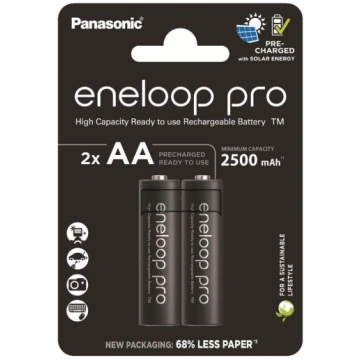 R6 / AA Panasonic Eneloop PRO 2500mAh Ni-MH BK-3HC