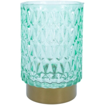LED gaismeklis WINGS AMBER H13cm seagreen, ar taim