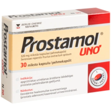PROSTAMOL UNO 320 mg mīkstās kapsulas, N30 PROSTAM