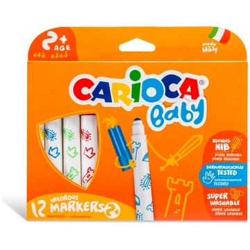 Flomasteri bērniem CARIOCA, 12 krāsas