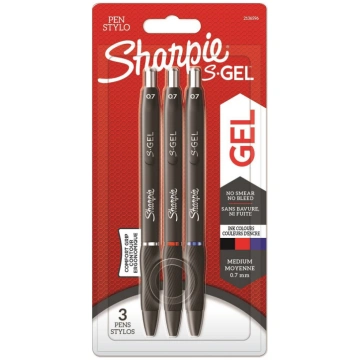 Pildspalvas komplekts Sharpie S-GEL 3-PACK melns, 
