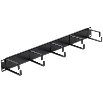 Delock 19″ Cable Management Panel black | 42496 | 