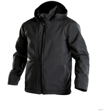 Softshell jaka ar kapuci melna (280g/m²) GRAVITY N