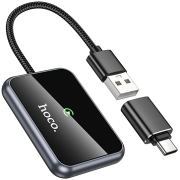Wireless CarPlay adapter Hoco USB A / USB C HU1 bl