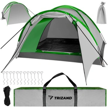 Trizand Nevada 4 vietīgs tūristu telts ar priekšna