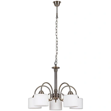 Rabalux 7276 - Lustra EDITH 5xE27/60W/230V bronzas
