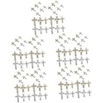 VALICLUD 5 Sätze Legierung Kreuz Schmuck Strass Na