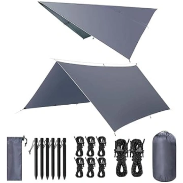 Tarp 3 x 3/3 x 5 m Ūdensizturīga, ultraviegla kemp
