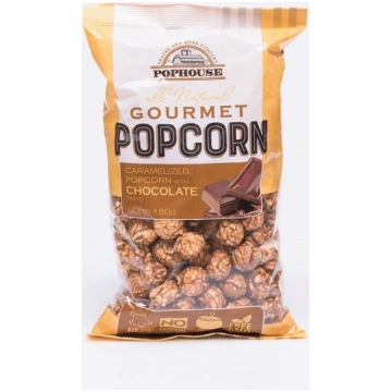 Popkorns POPHOUSE Karameļu šokolādes, 180g (450-14
